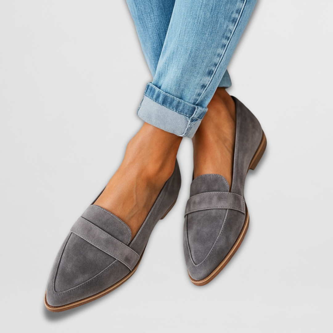 Claire™ | Mocassins Macios em Camurça