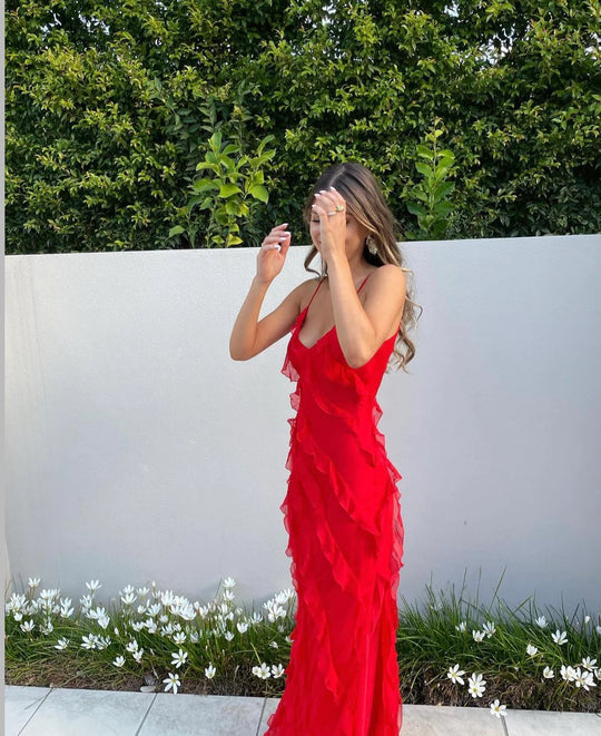 Aliza | Vestido Maxi com Babados