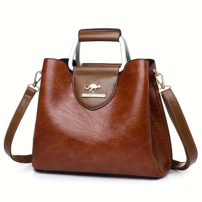 Isabella - Bolsa Bucket de Couro Chic