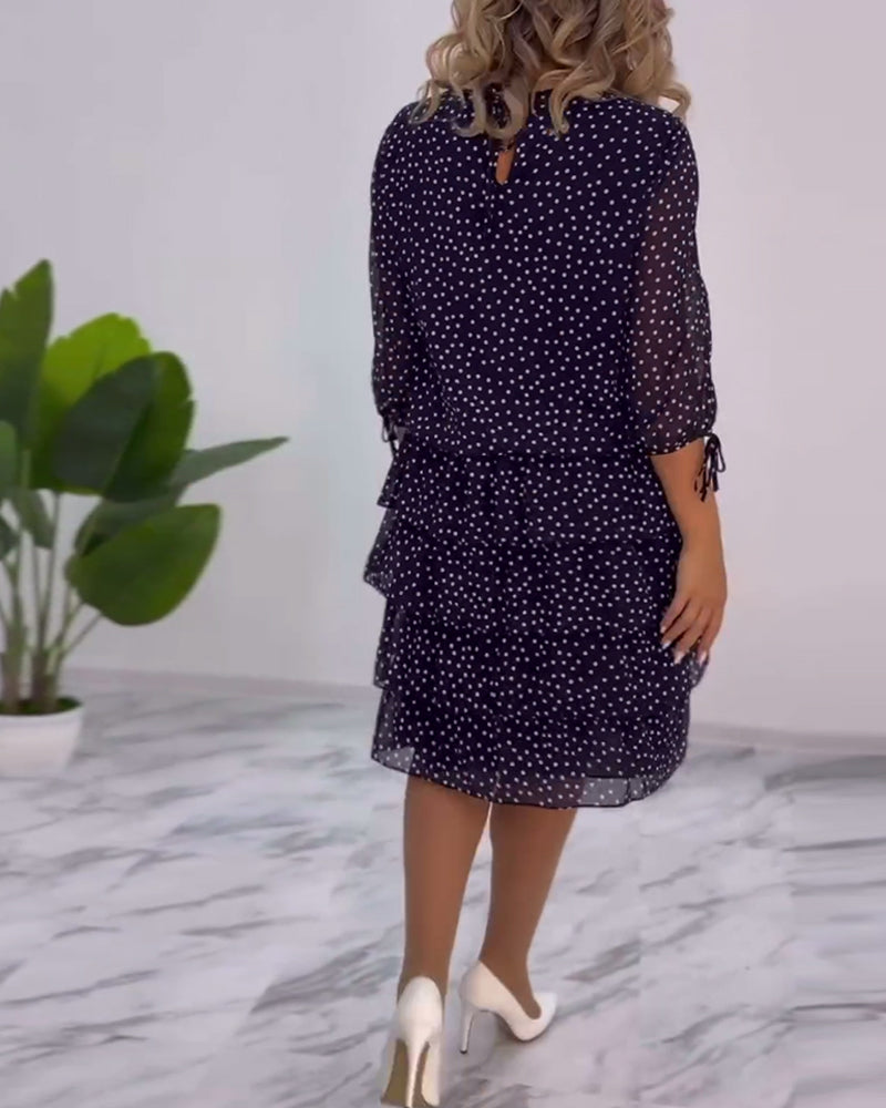 Tilly - Vestido Camponês de Poá
