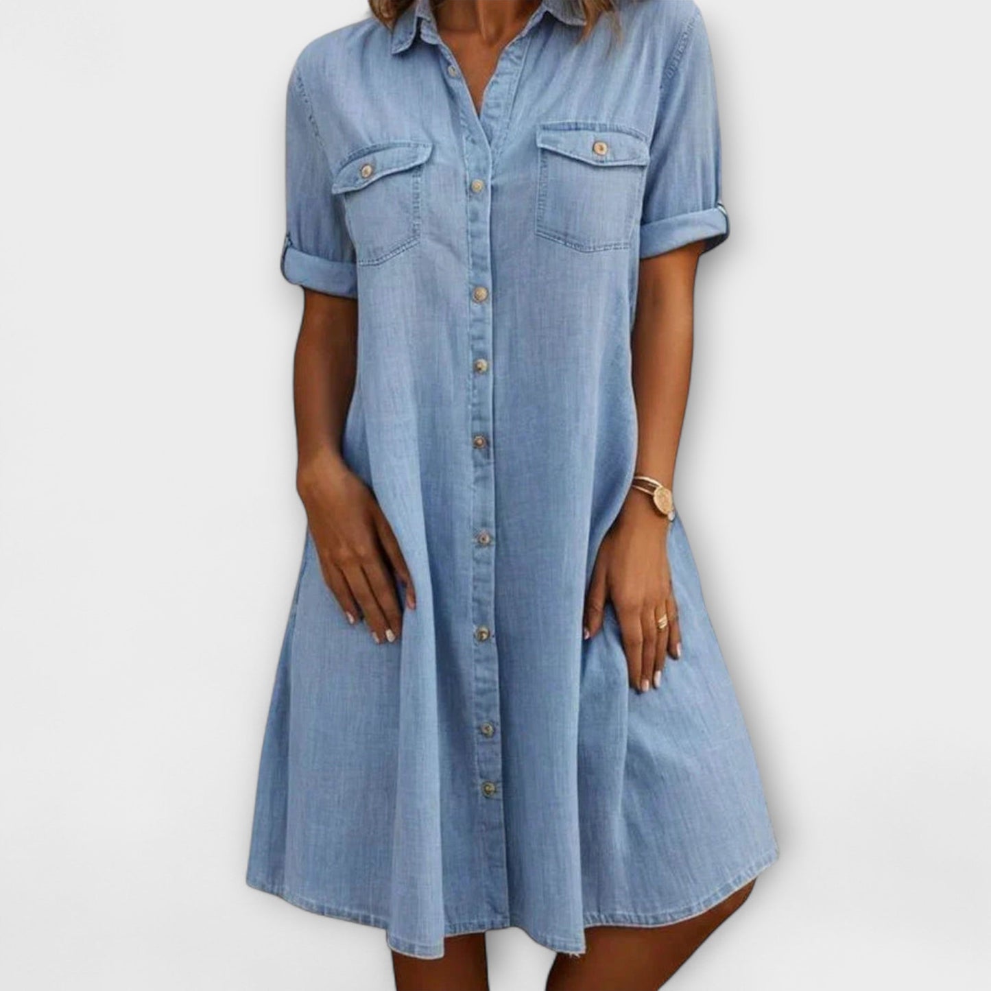 Casual A-Linha Vestido