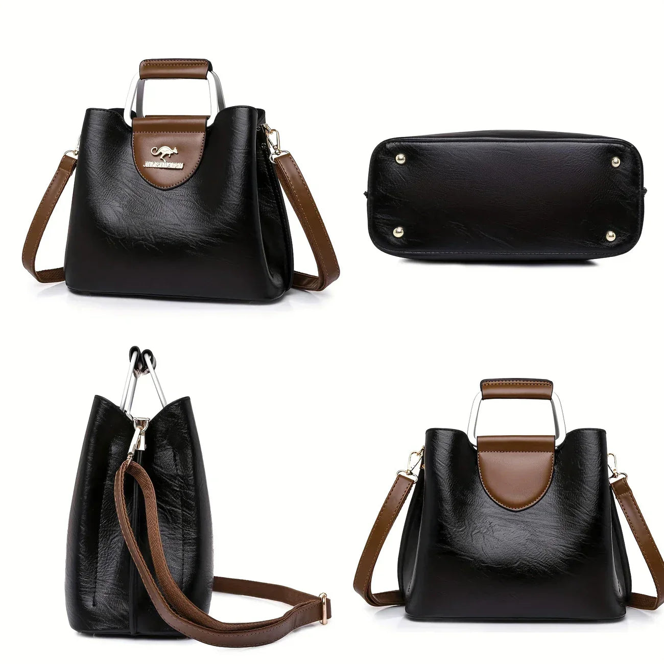 Isabella - Bolsa Bucket de Couro Chic