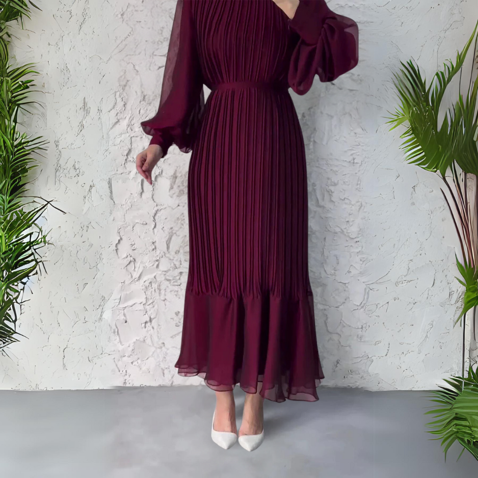 Hazel - Vestido Elegante Plissado