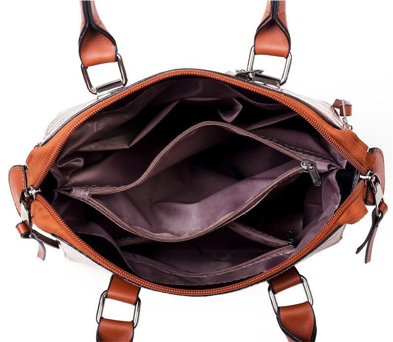 Evelyn - Elegância do Dia a Dia Conjunto de Bolsas de Couro com 4 Peças