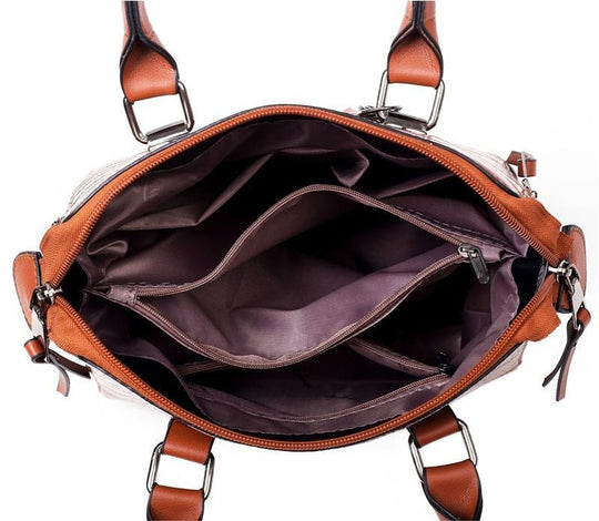 Evelyn - Elegância do Dia a Dia Conjunto de Bolsas de Couro com 4 Peças