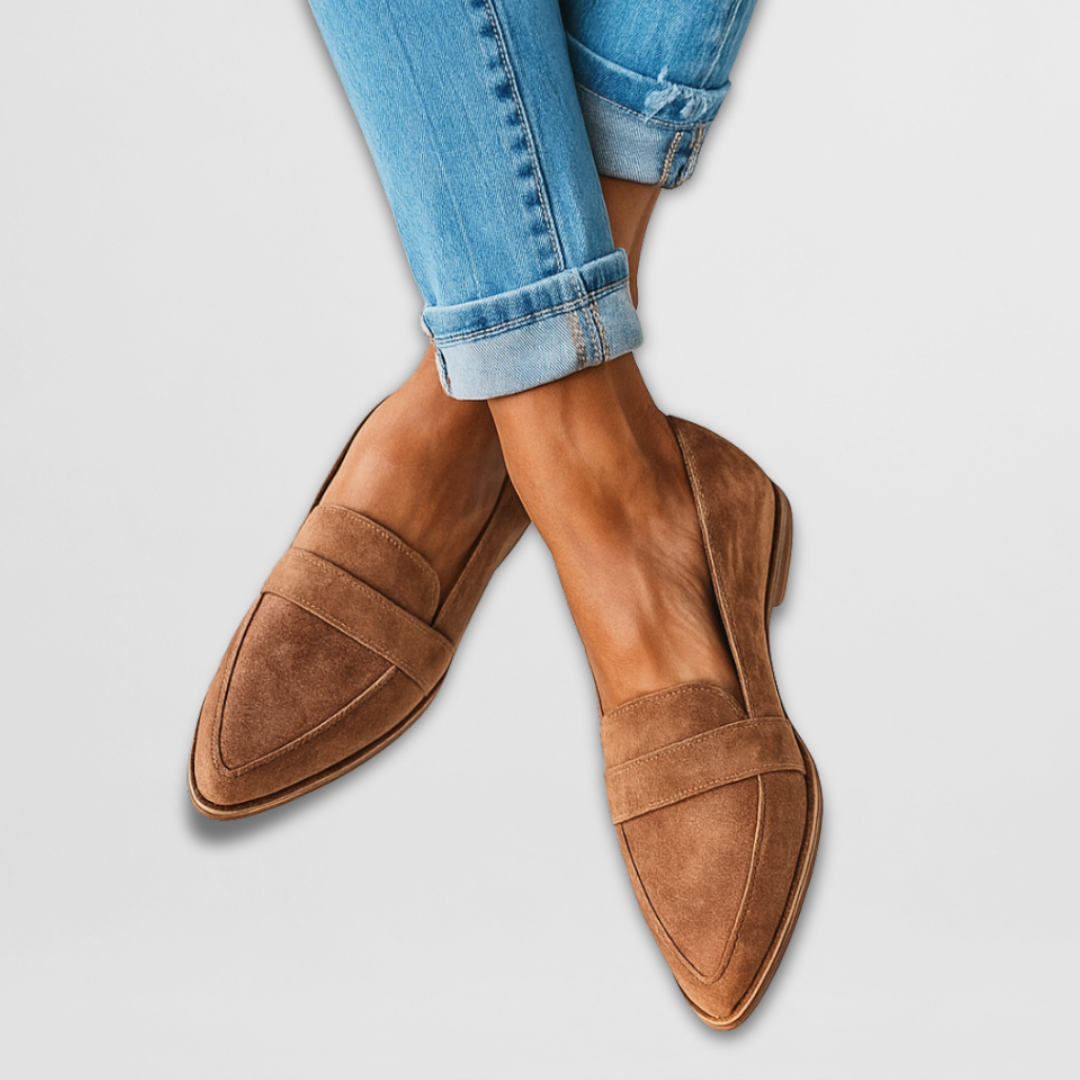 Claire™ | Mocassins Macios em Camurça