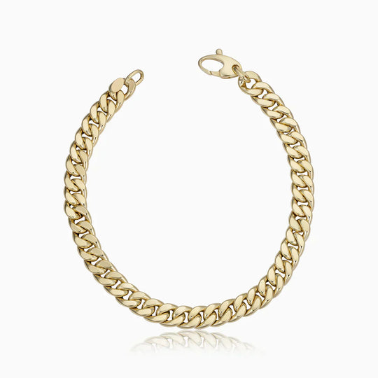 Pulseira Cubana de Ouro Antigo