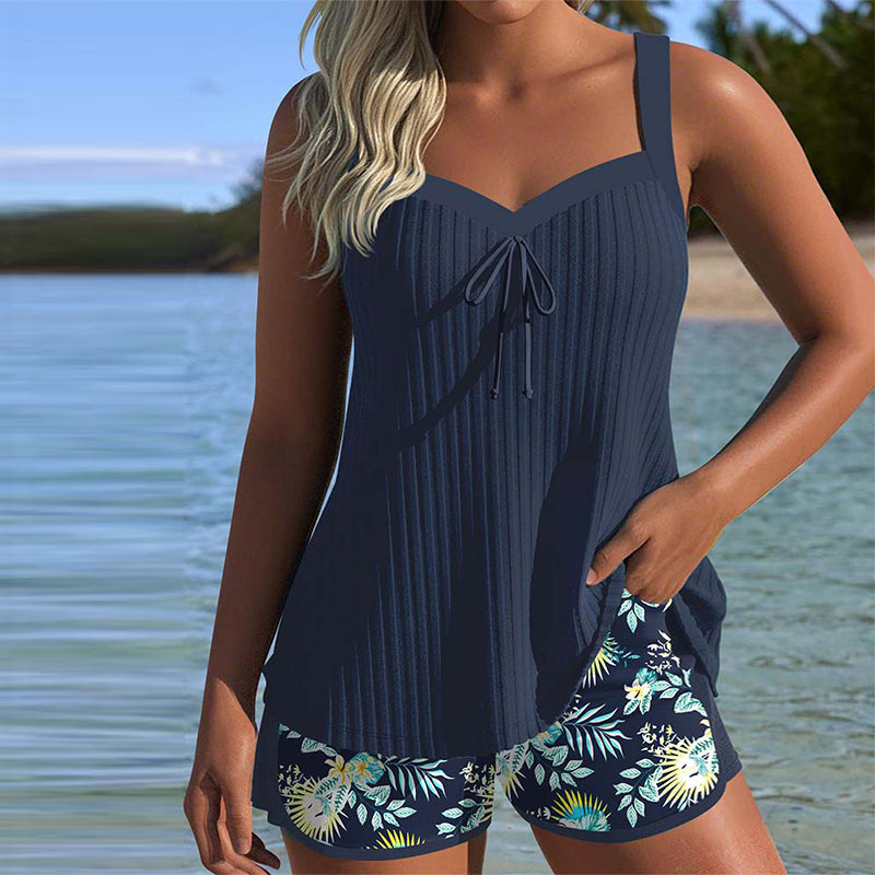 Teresa | Conjunto de Praia Listrado