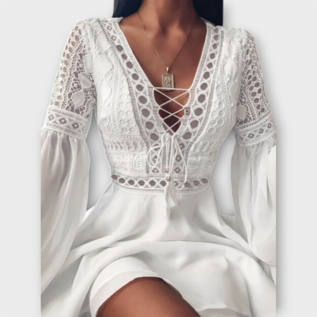 Skadi - Vestido Boho Curto