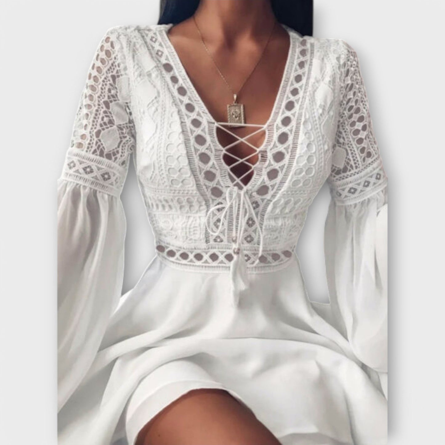 Skadi - Vestido Boho Curto