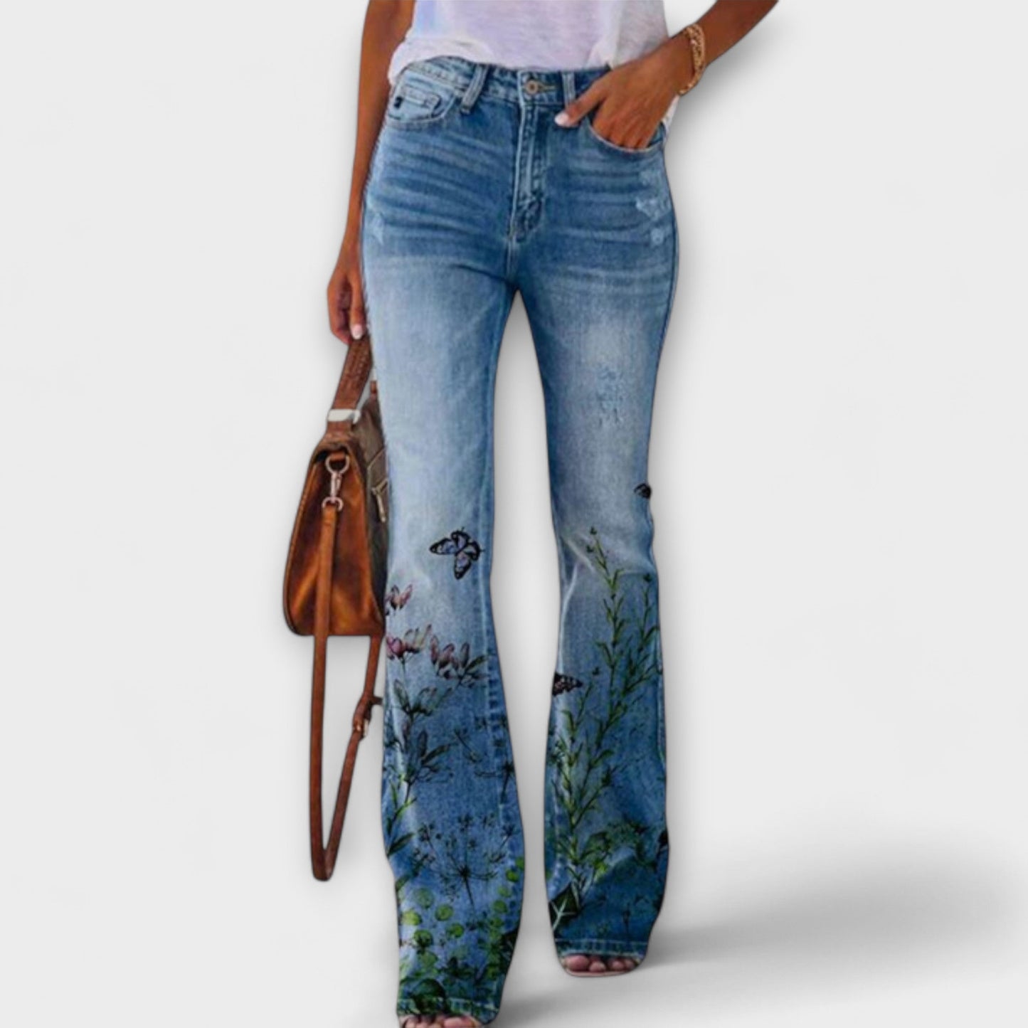 Calça com Flores