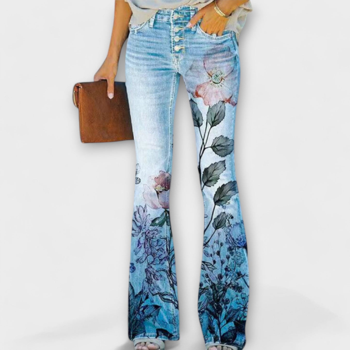 Calça com Flores
