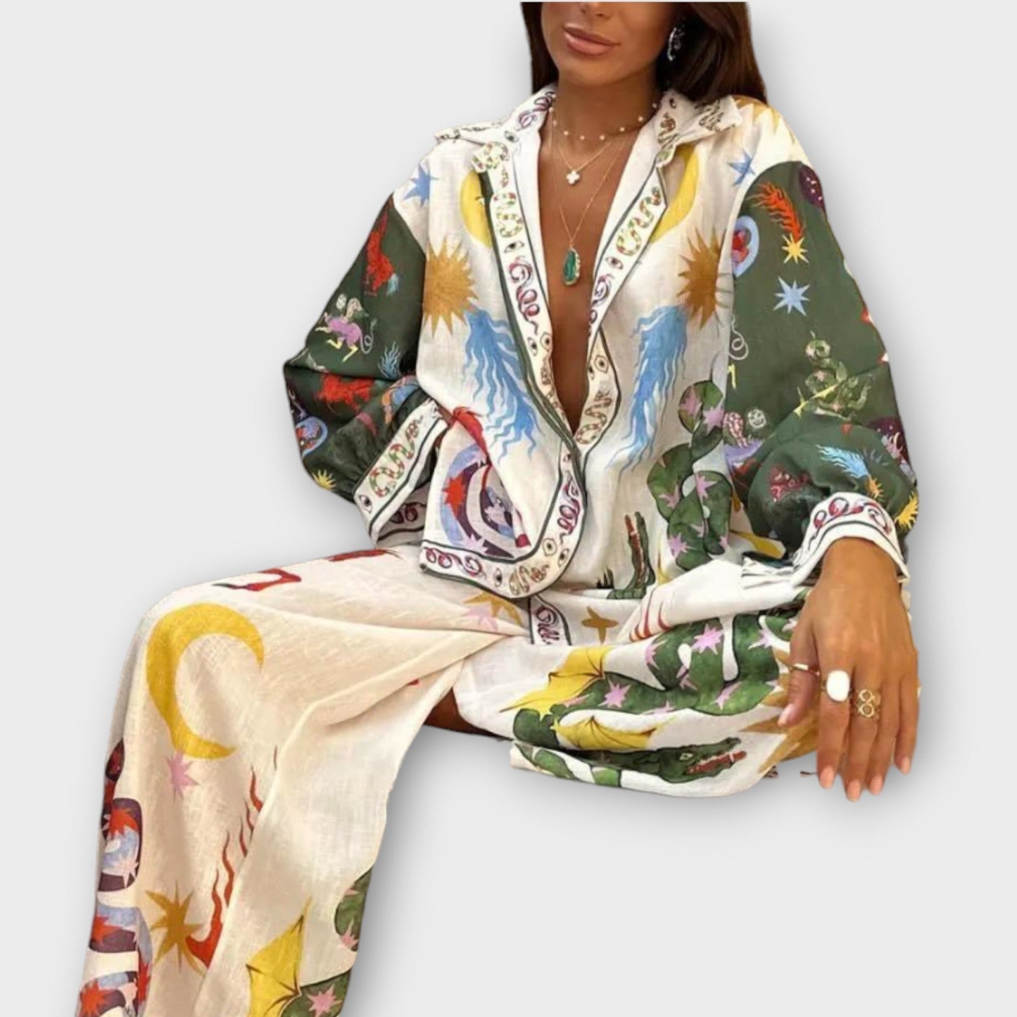 Stella - Elegante conjunto feminino de duas peças