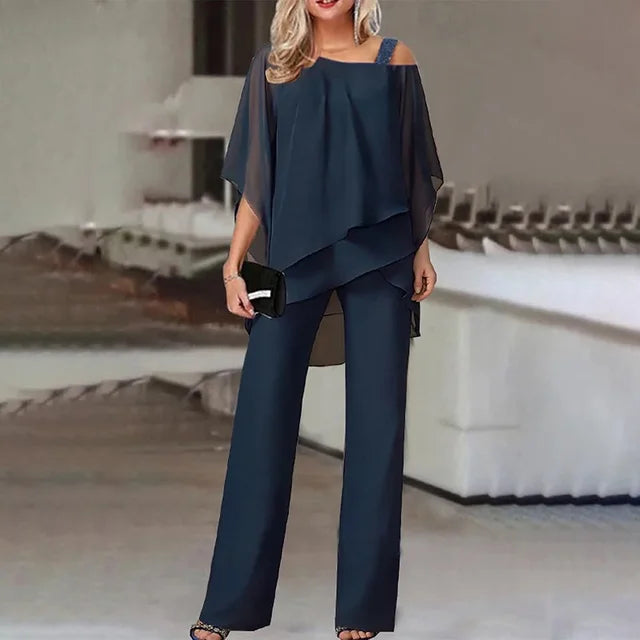Lena – Conjunto Elegante de Duas Peças para Mulheres