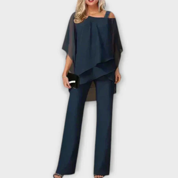 Chiffon Conjunto de para a Noite