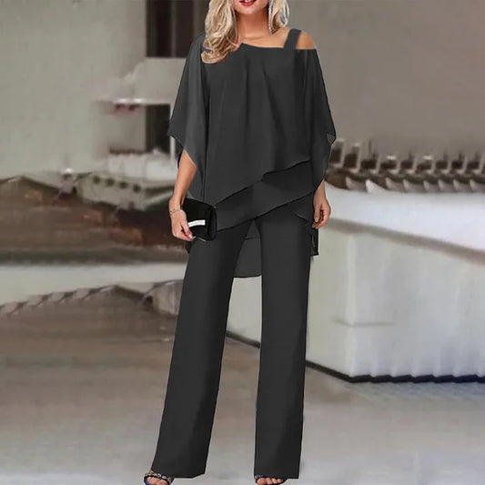 Lena – Conjunto Elegante de Duas Peças para Mulheres
