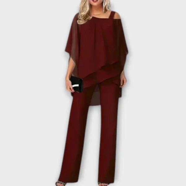 Chiffon Conjunto de para a Noite