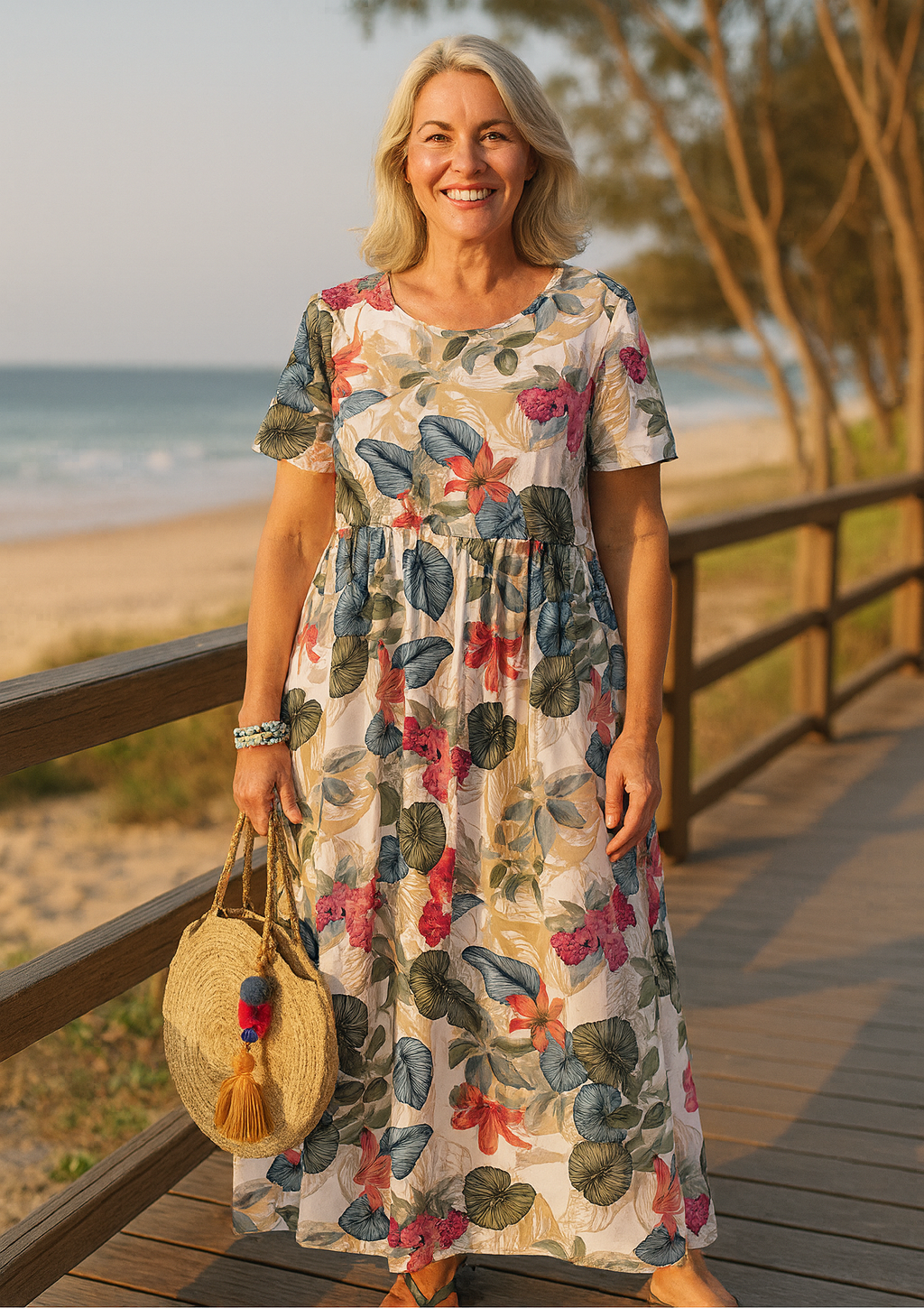 Masie | Vestido Maxi Floral Breezy – Onde o Conforto Encontra a Confiança