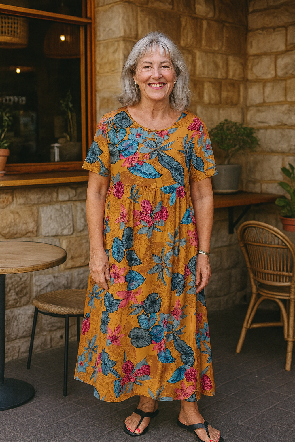 Masie | Vestido Maxi Floral Breezy – Onde o Conforto Encontra a Confiança