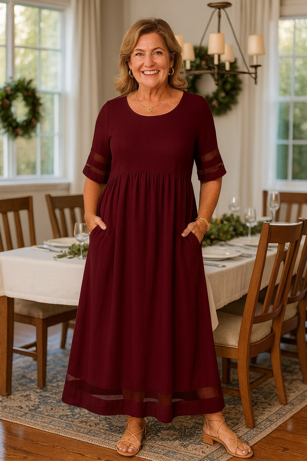 Alurea | Vestido Maxi Elegante – Conforto Atemporal, Confiança Sem Esforço