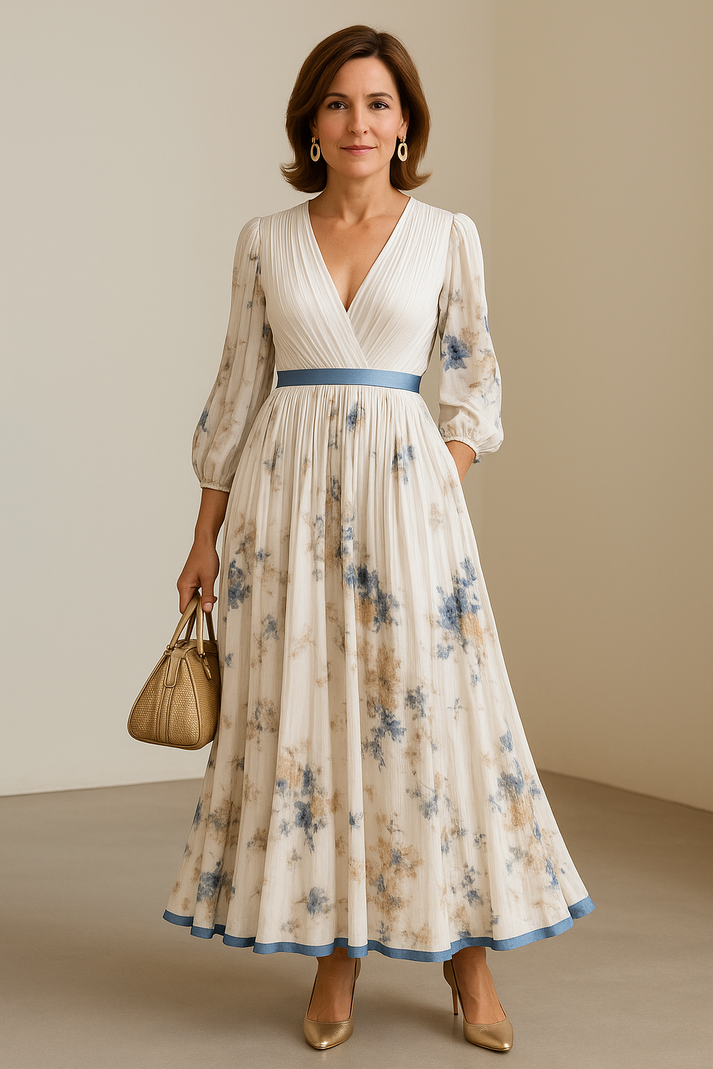 Katie | Vestido Maxi Floral Elegante