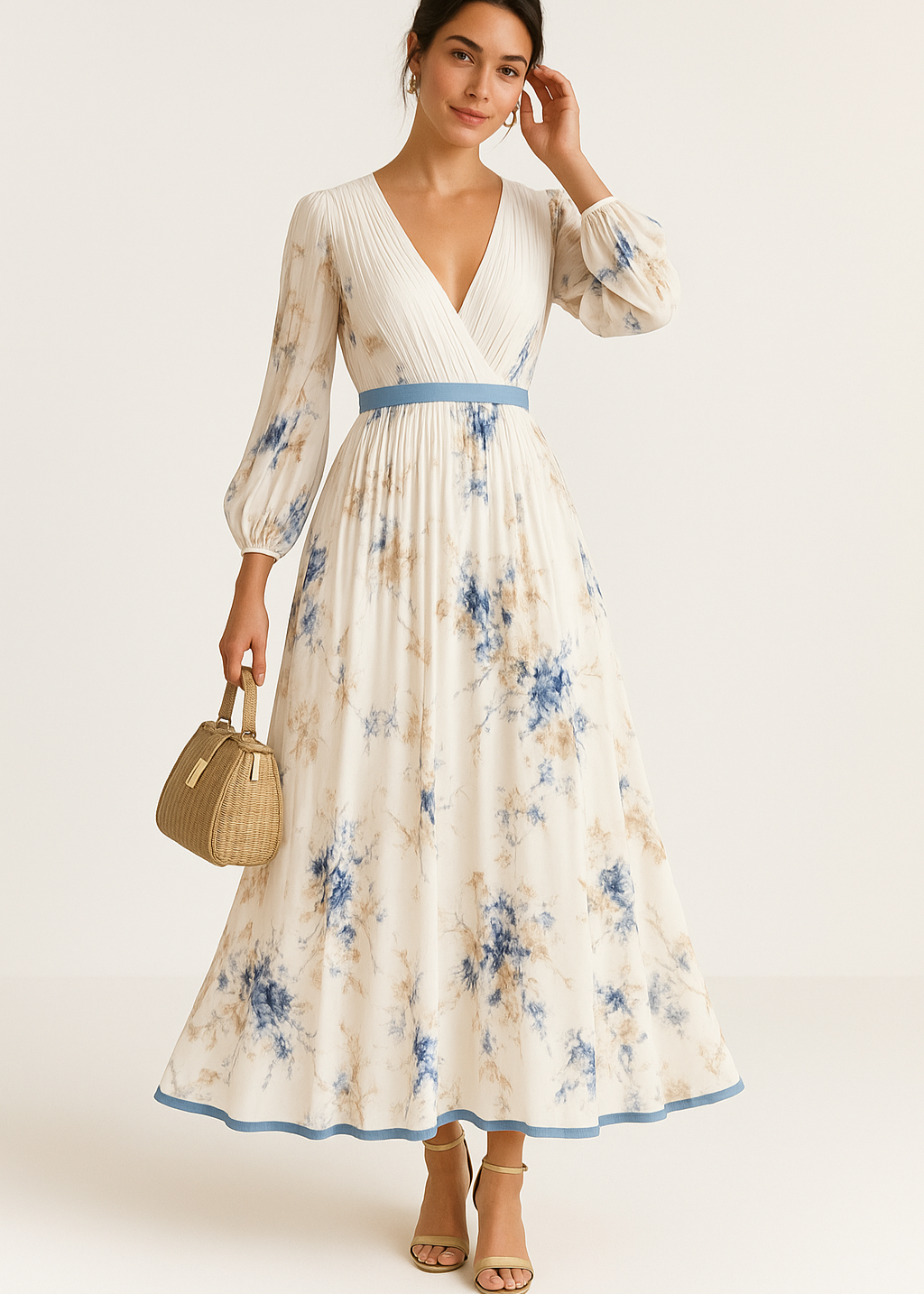 Katie | Vestido Maxi Floral Elegante