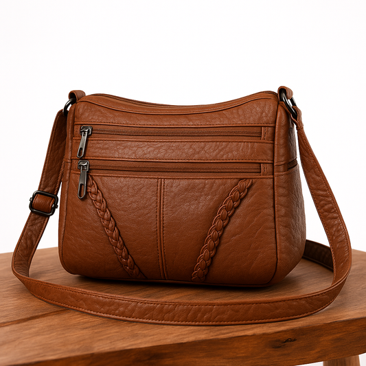 Ellen - Bolsa de Couro Clássica Harmony