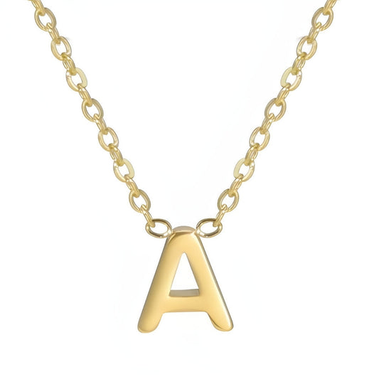 Colar de Inicial Dourada Chic Love Letter