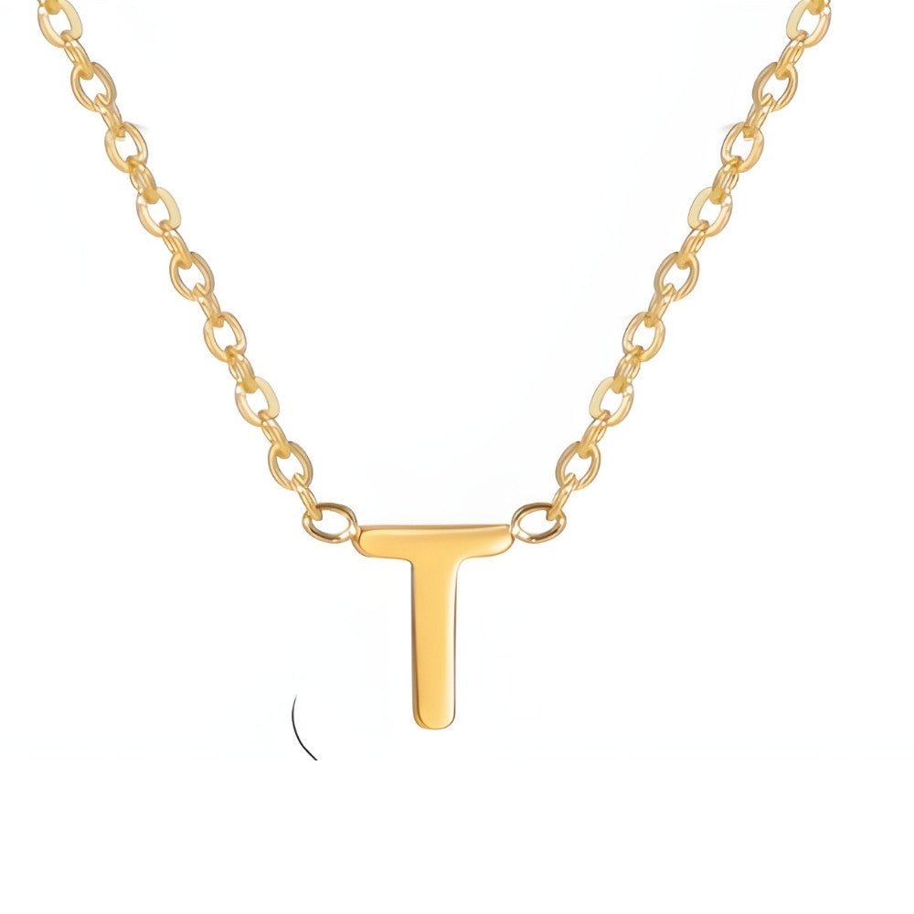 Colar de Inicial Dourada Chic Love Letter