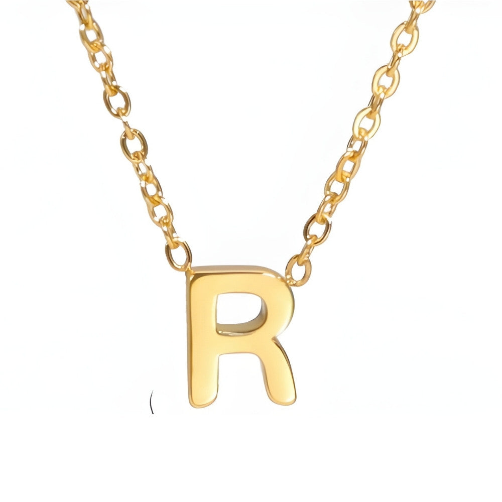 Colar de Inicial Dourada Chic Love Letter