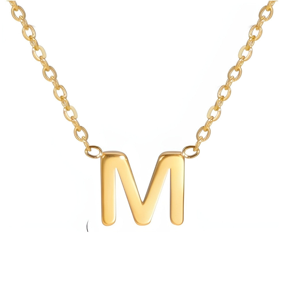 Colar de Inicial Dourada Chic Love Letter