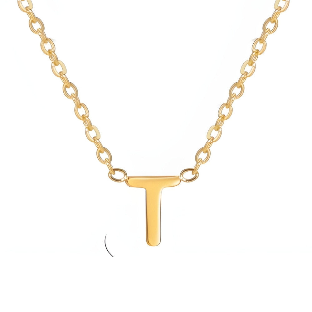 Colar de Inicial Dourada Chic Love Letter