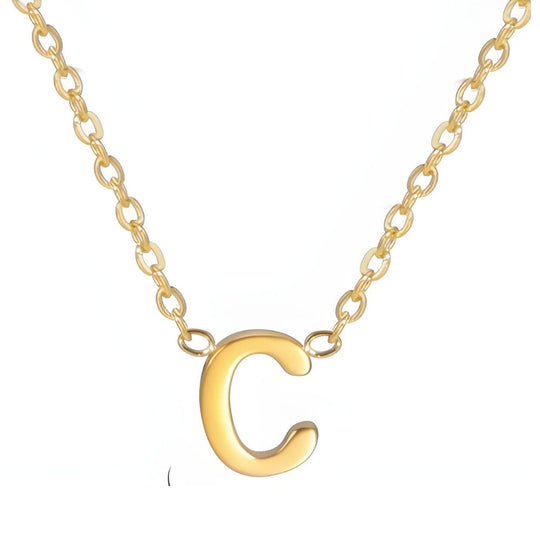 Colar de Inicial Dourada Chic Love Letter