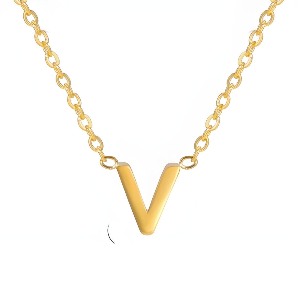 Colar de Inicial Dourada Chic Love Letter
