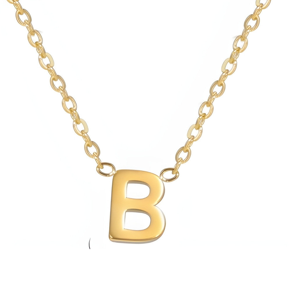 Colar de Inicial Dourada Chic Love Letter
