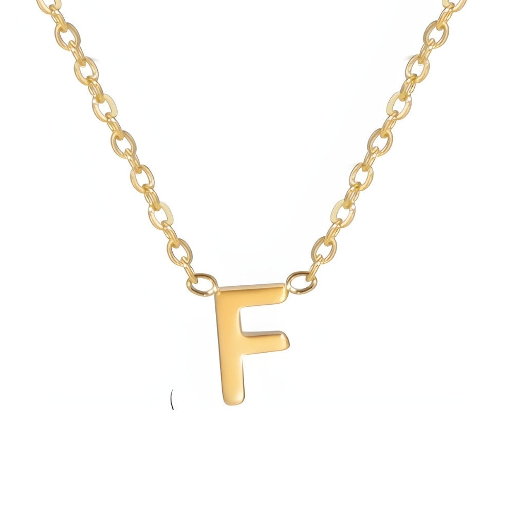 Colar de Inicial Dourada Chic Love Letter