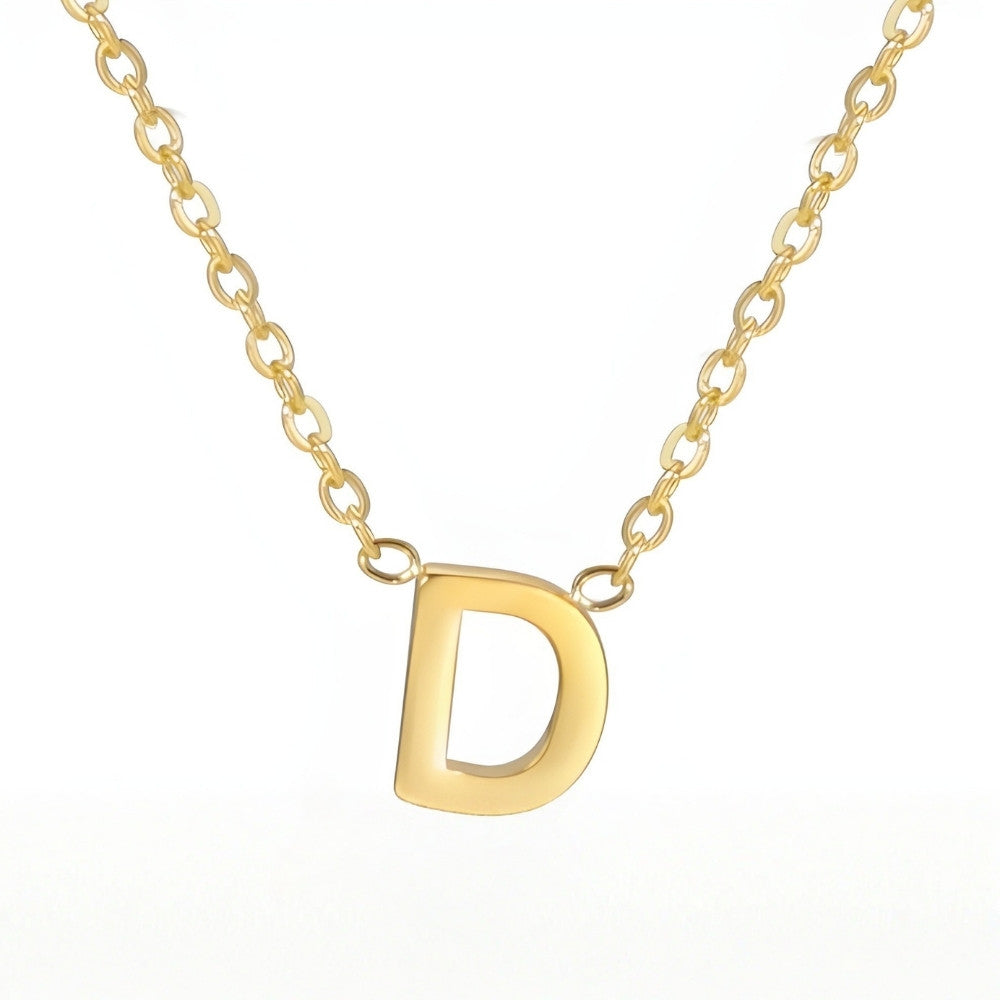 Colar de Inicial Dourada Chic Love Letter