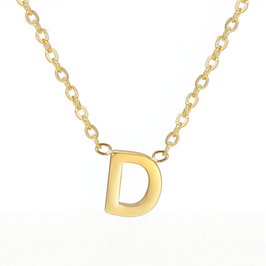 Colar de Inicial Dourada Chic Love Letter