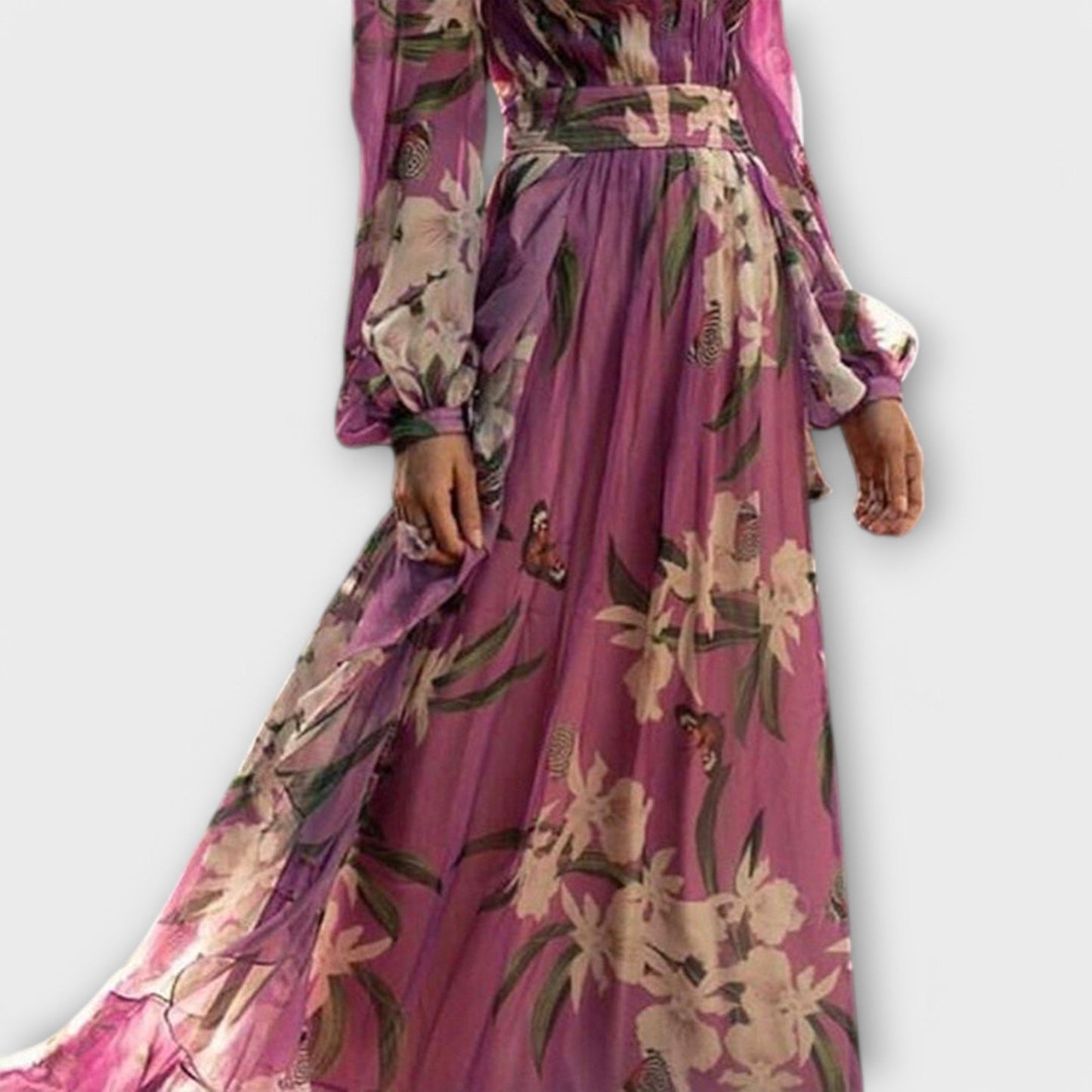 Vestido Max longo elegante de alta qualidade