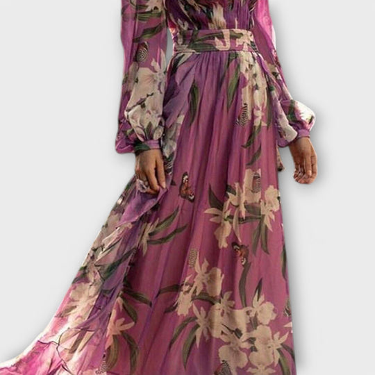 Vestido Max longo elegante de alta qualidade