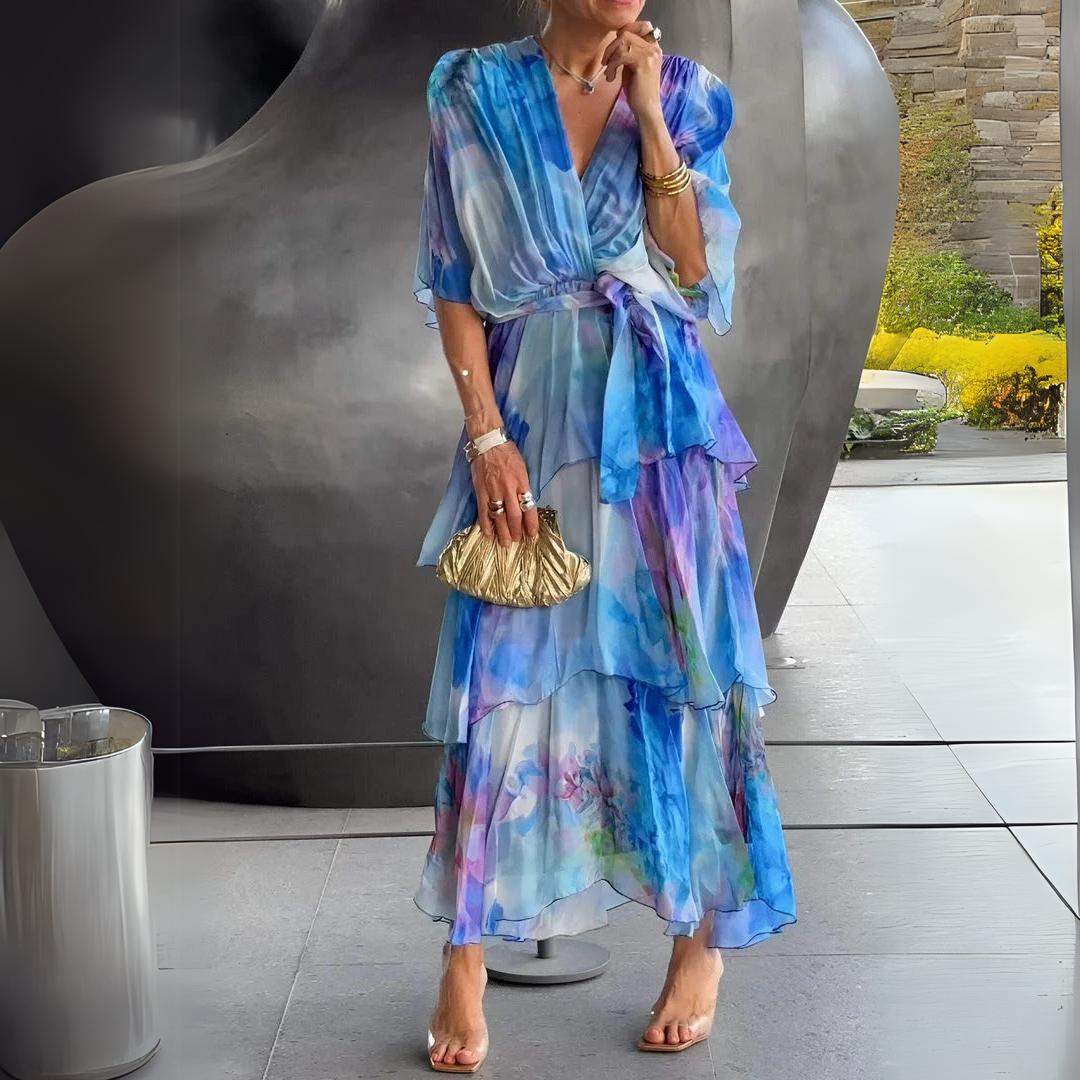 Della – Vestido Floral Arejado
