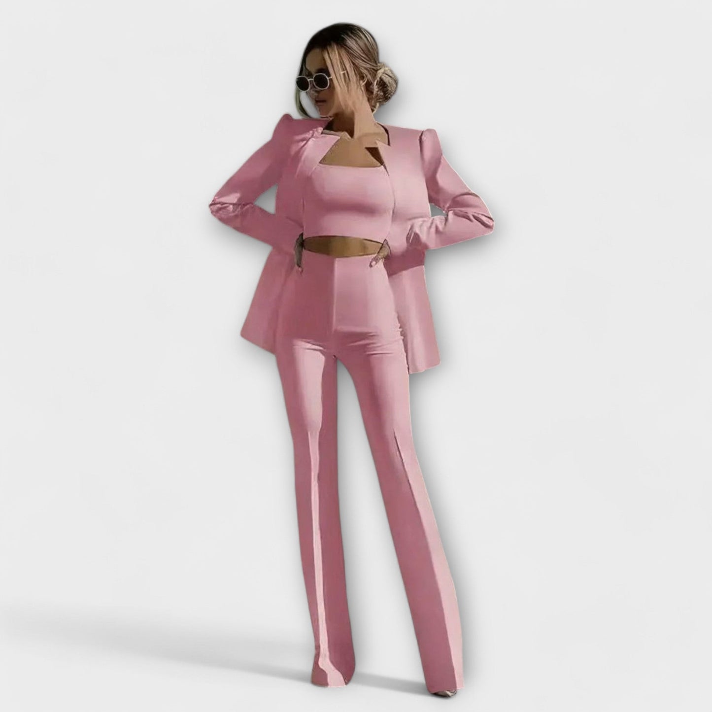 Selina - Conjunto Elegante de 3 Peças (Blazer, Top, Calça)