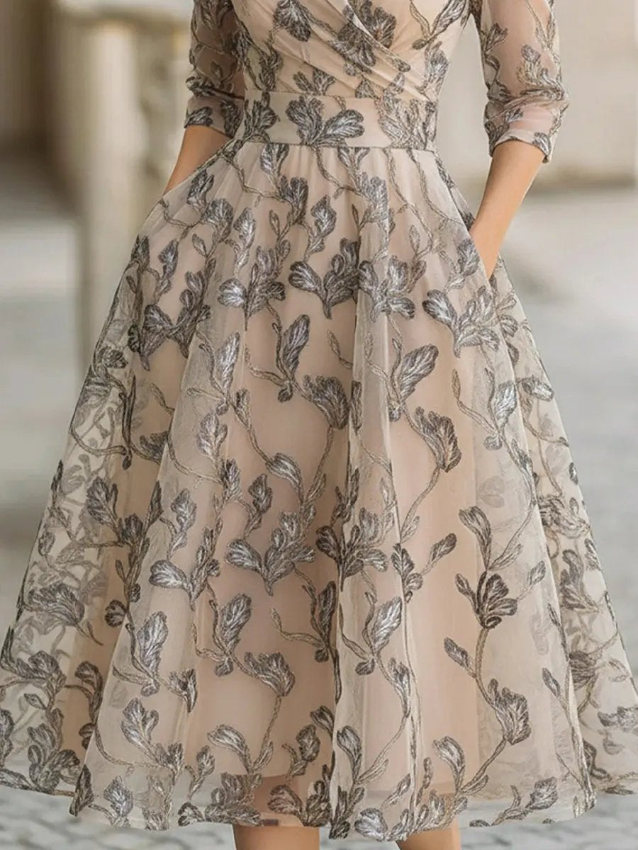 Marceline - Vestido Clássico e Elegante