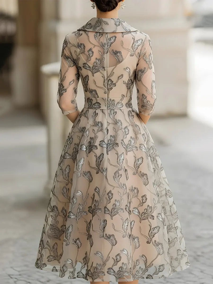 Marceline - Vestido Clássico e Elegante