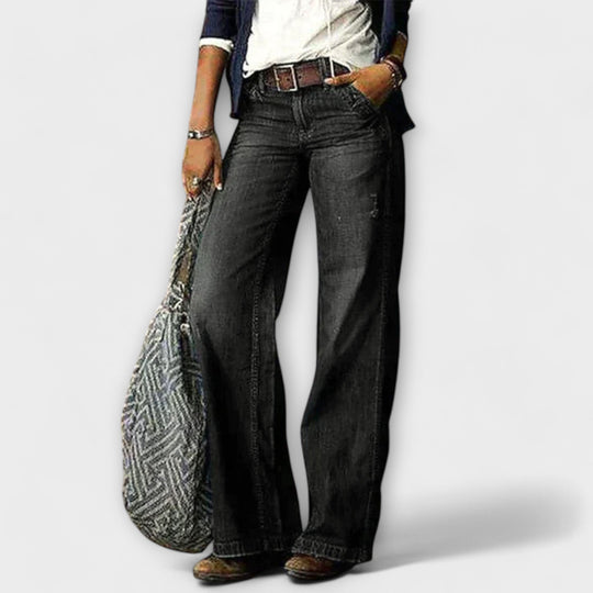 Cess - Calça Jeans com Pernas Largas