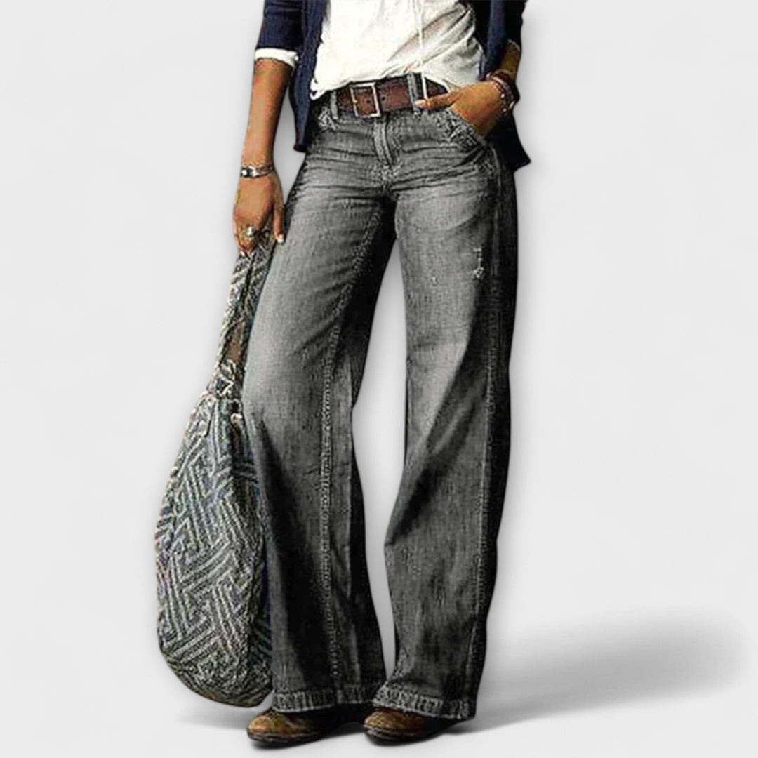 Cess - Calça Jeans com Pernas Largas