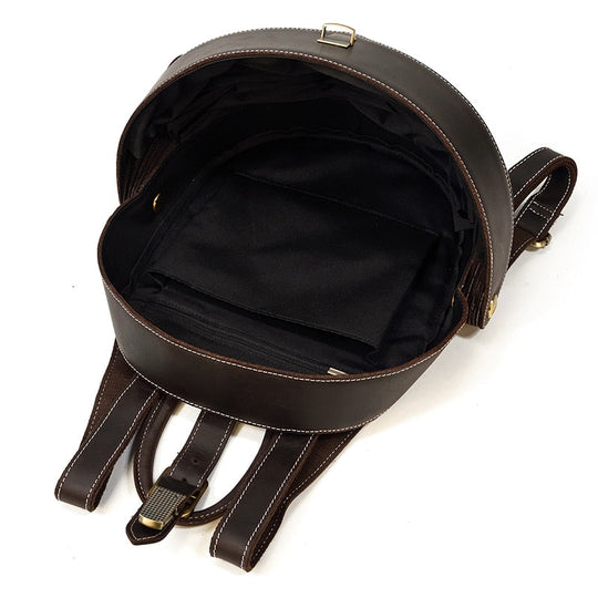 Mochila de Couro Estilo Besouro para Mulheres