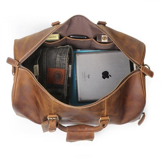 Bolsa de Viagem de Couro Legítimo