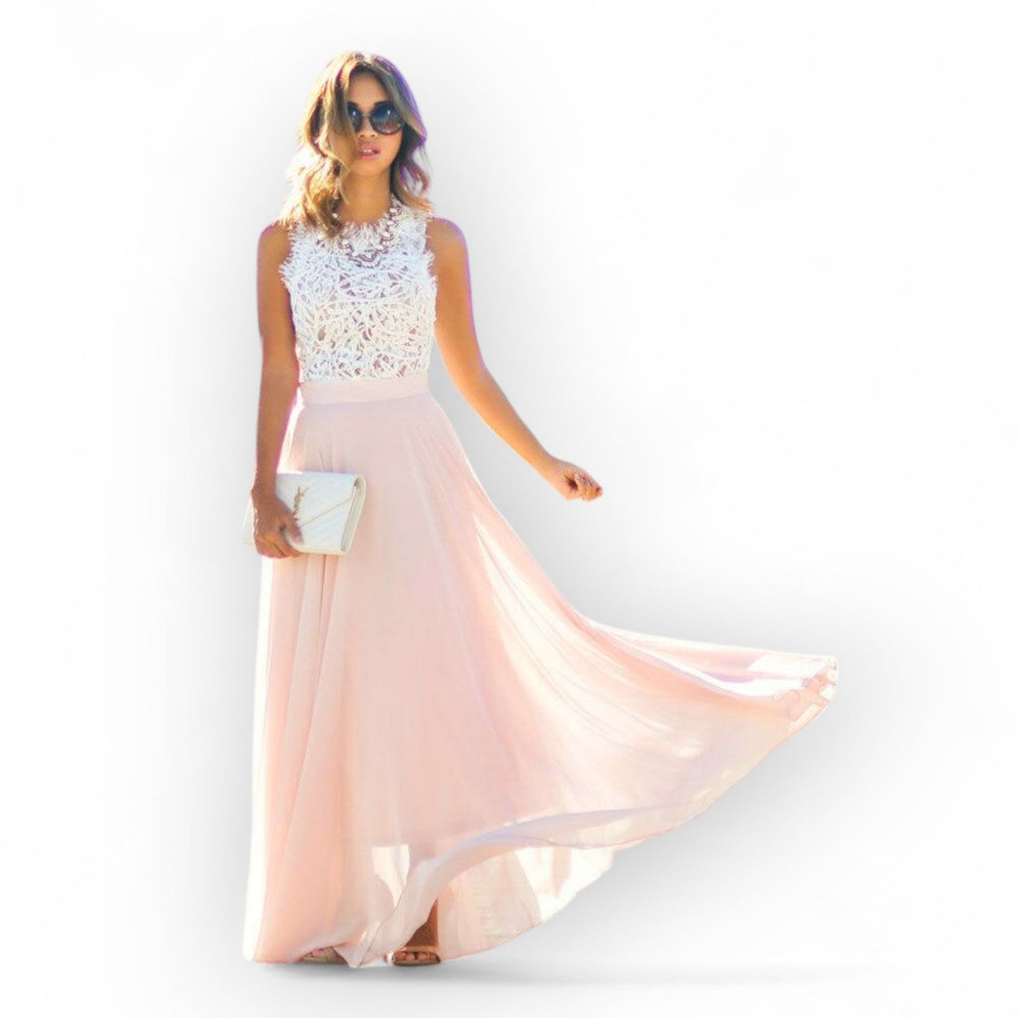 Vezza - Vestido de Verão Estiloso de Renda