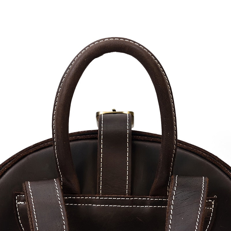 Mochila de Couro Estilo Besouro para Mulheres